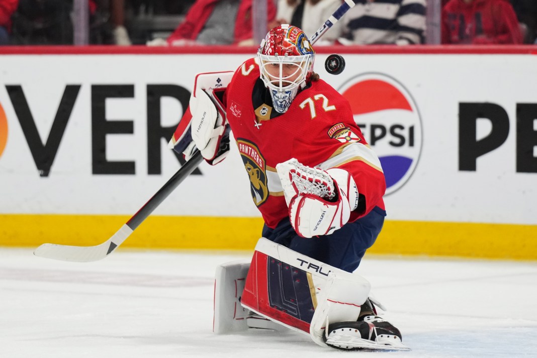 sergei bobrovsky makes a save