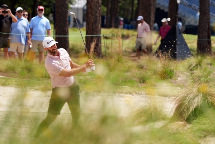 dustin johnson at pinehurst us open