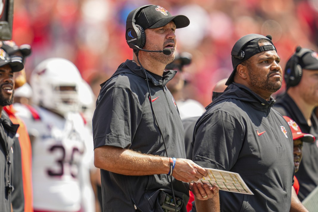 mike neu head coach of the ball state cardinals