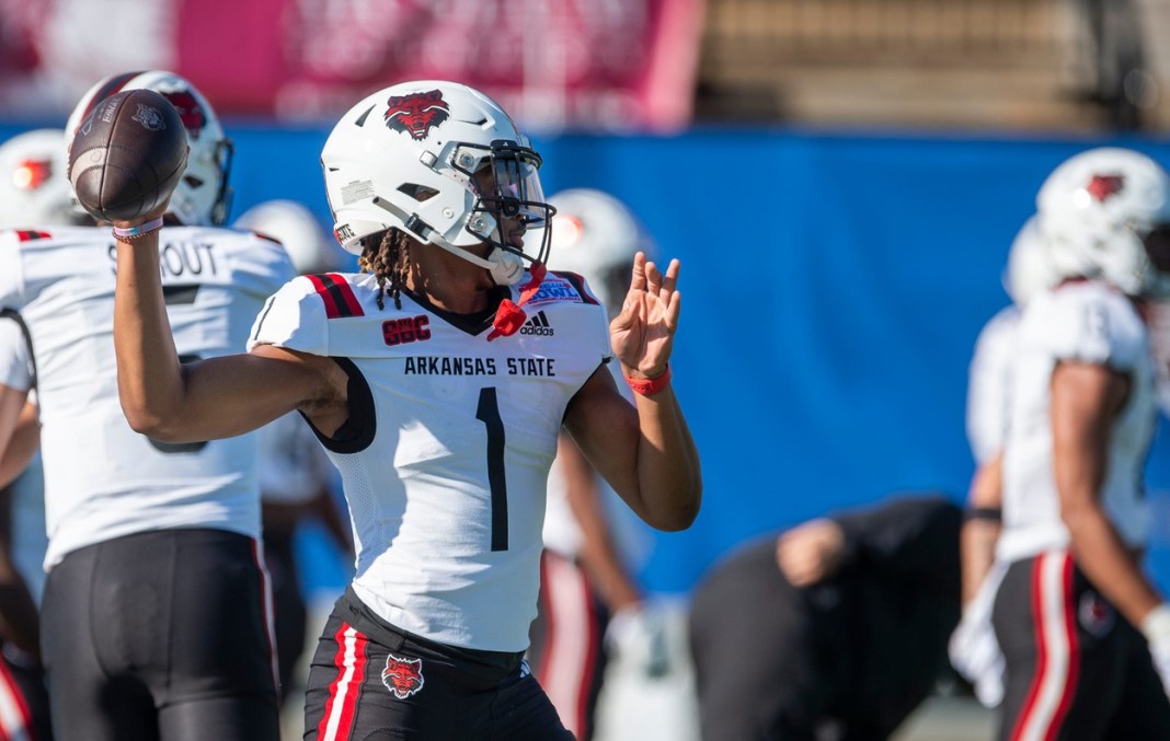 jaylen raynor of the arkansas state red wolves