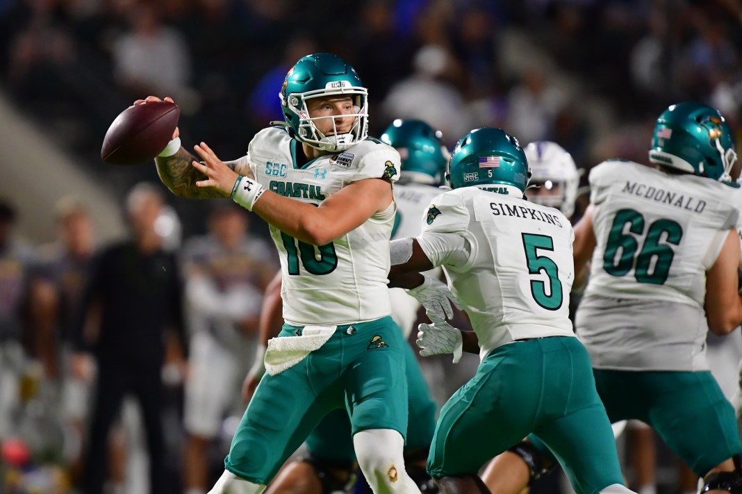 ethan vasko of the coastal carolina chanticleers