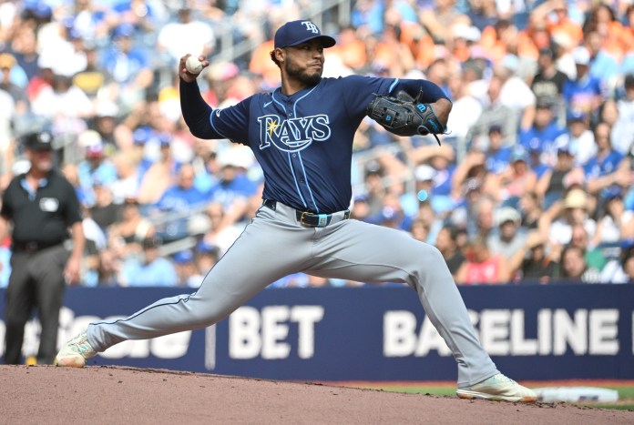 taj bradley of the tampa bay rays