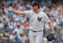 MLB Best Bets Today: Adam Burke’s Picks for Wednesday, May 27 New York Yankees starting pitcher Gerrit Cole (45) points toward home plate during the second inning against the Toronto Blue Jays at Yankee Stadium on August 4, 2024.