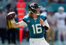 Burke: NFL Player Props for Week 12 Jacksonville Jaguars quarterback Trevor Lawrence throws a pass against the Miami Dolphins in Week 1 of the 2024 NFL season. AFC South