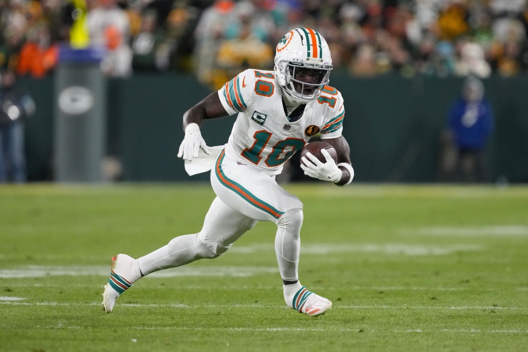 Miami Dolphins wide receiver Tyreek Hill during the game against the Green Bay Packers at Lambeau Field