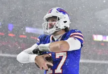Steve Makinen: NFL Week 15 Best Bets Bills superstar Josh Allen celebrates a touchdown against the 49ers during the 2024 NFL season.