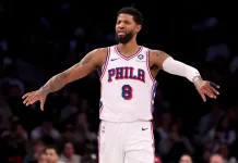 NBA Predictions Today: Best Bets and Player Props for Monday, March 30 Sixers forward Paul George reacts to a play during a meeting with the Nets in the 2024-25 NBA season.