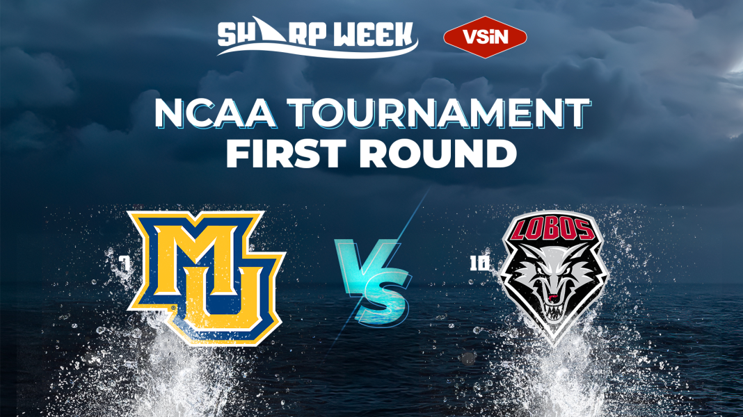 Marquette Golden Eagles vs. New Mexico Lobos in 2025 NCAA tournament.