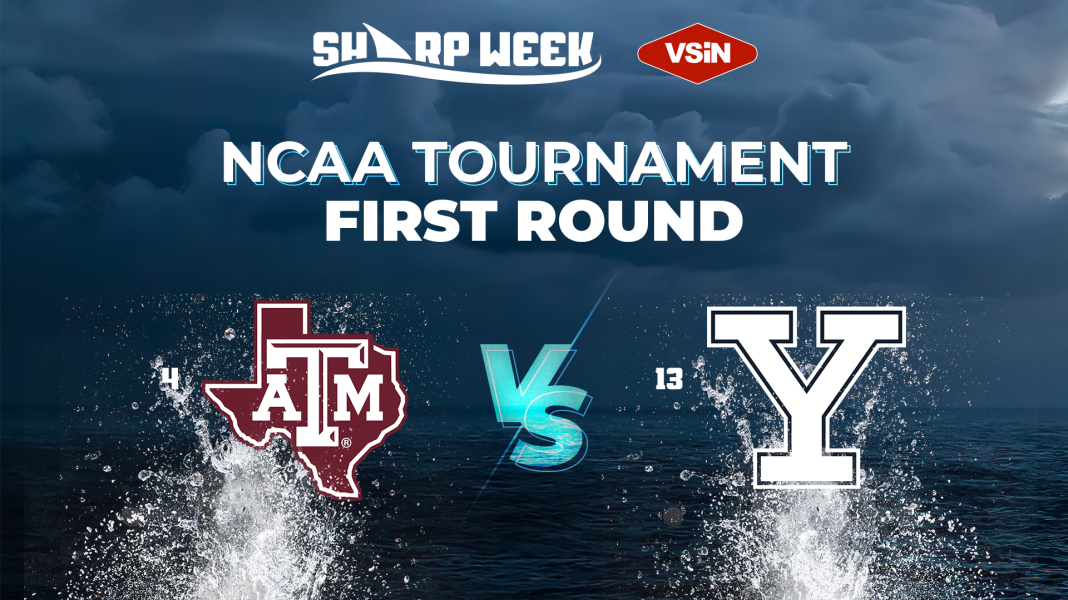 Yale Bulldogs vs. Texas A&M Aggies in 2025 NCAA Tournament.