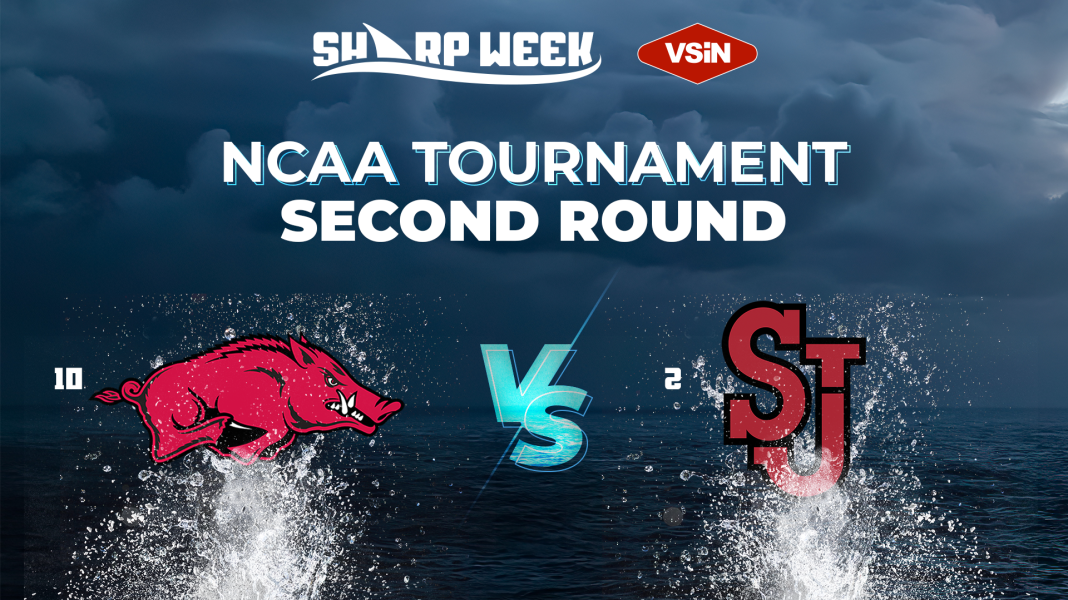 Arkansas Razorbacks vs. St. John's Red Storm in 2025 NCAA Tournament.