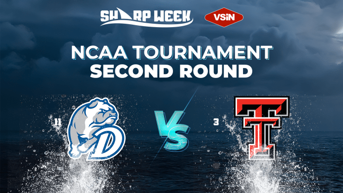 Drake Bulldogs vs. Texas Tech Red Raiders in 2025 NCAA Tournament.