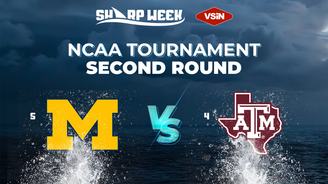 Michigan Wolverines vs. Texas A&M Aggies in 2025 NCAA Tournament.