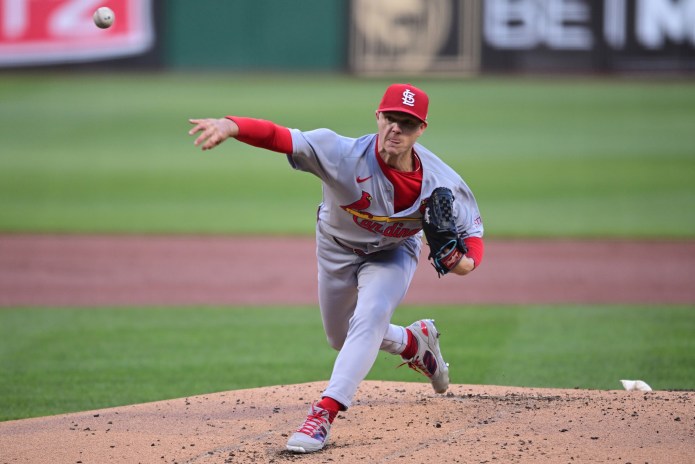St. Louis Cardinals starting pitcher Sonny Gray (54) throws a pitch during the first inning of the game against the Pittsburgh Pirates at PNC Park in Pittsburgh, Pennsylvania, on April 8, 2025.