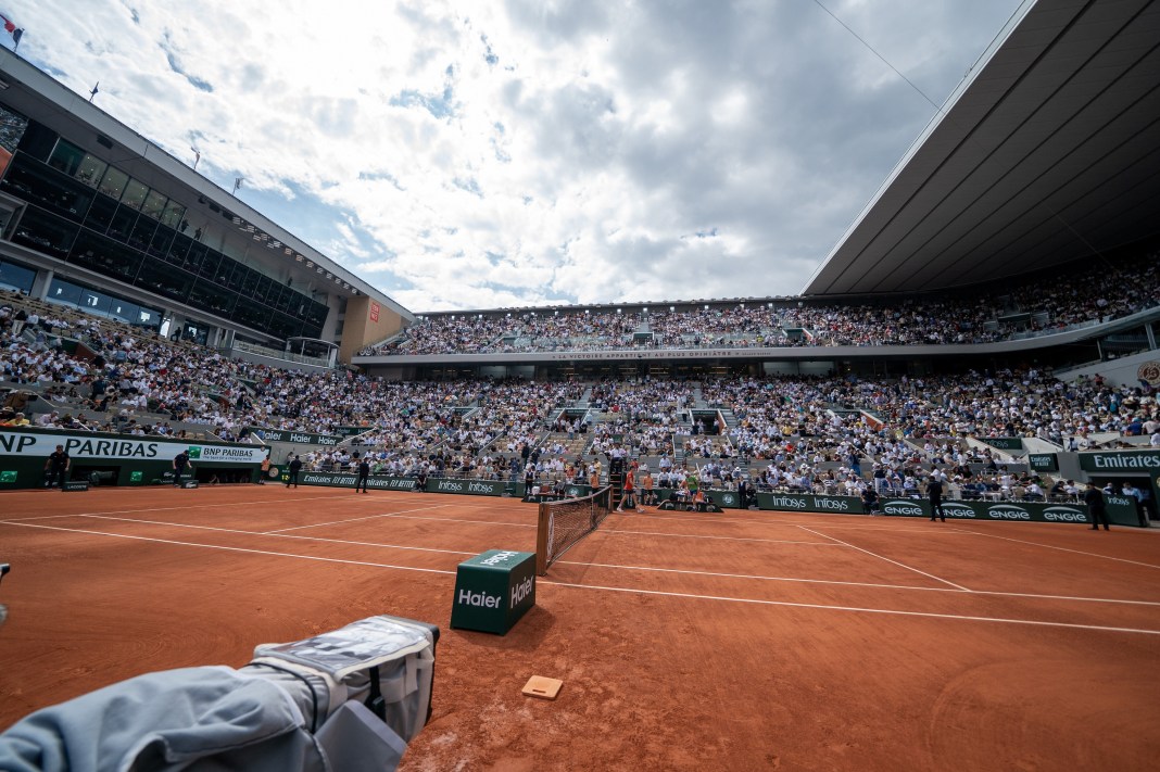 Court Philippe-Chatrier at Roland Garros.