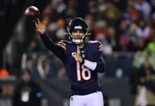 Week 13 NFL Predictions from the T Shoe Index Bears quarterback Caleb Williams throws a pass against the Seahawks during the 2024 NFL season.
