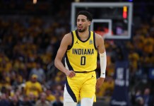 Indiana Pacers 2026-27 NBA Preview: Burning Questions, Analysis, Win Total Prediction Pacers superstar Tyrese Haliburton runs back after a made 3 against the Knicks in Game 4 of the 2024-25 Eastern Conference Finals.