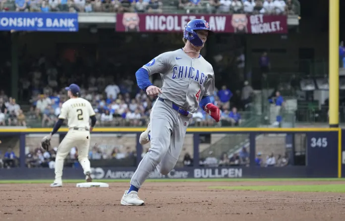 MLB: Chicago Cubs at Milwaukee Brewers Pete Crow-Armstrong, Chicago Cubs, MLB