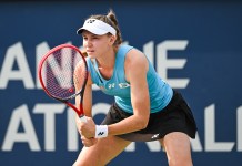 Tennis Picks Today: Best bets and predictions for Monday, August 4th Elena Rybakina gets ready to return a serve at the 2025 National Bank Open in Montreal.