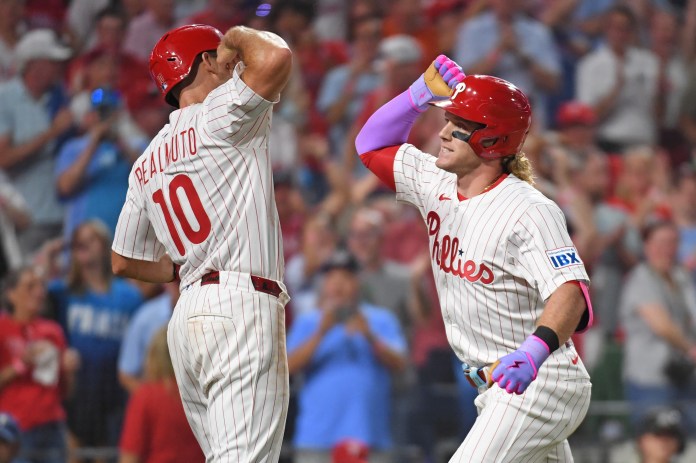 Harrison Bader and J.T. Realmuto, Philadelphia Phillies