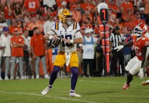 Week 3 College Football Betting Splits Systems and Picks Garrett Nussmeier, LSU, college football
