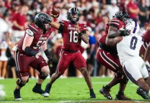 Week 12 College Football Picks and Predictions from Adam Burke LaNorris Sellers South Carolina quarterback