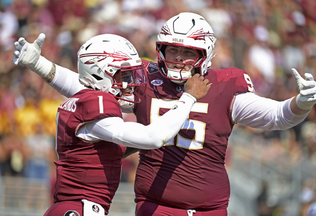Florida State quarterback Thomas Castellanos