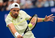 Tennis Best Bets: Paris Masters Picks & Predictions for October 29 Grigor Dimitrov hits a backhand against Andrey Rublev at the 2024 US Open.