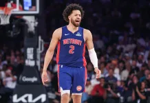 NBA Picks & Predictions Today (Nov. 18): Best Bets on Sides & Totals Pistons star Cade Cunningham reacts to a play against the Knicks during the 2024-25 NBA Playoffs.