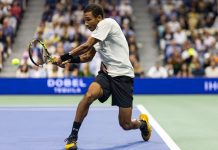 Tennis Best Bets: Shanghai Masters Day 4 Predictions and Picks Felix Auger Aliassime hits a backhand against Jannik Sinner at the 2025 US Open.
