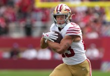 Falcons vs. 49ers Predictions: Week 7 Sunday Night Football odds, picks and player props Niners star Christian McCaffrey runs against the Jaguars during the 2025 NFL season.