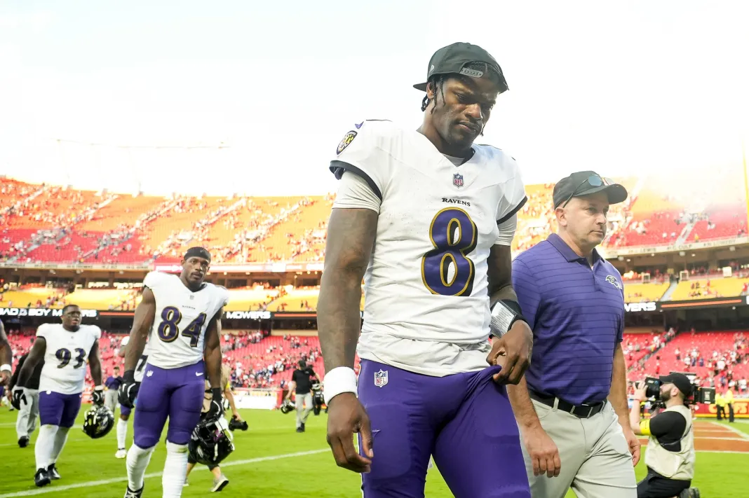 NFL: Baltimore Ravens at Kansas City Chiefs Lamar Jackson