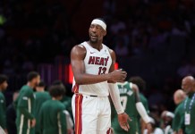 2025-26 Miami Heat Win Total Prediction and Season Outlook Heat star Bam Adebayo reacts to a play against the Bucks during the 2025-26 NBA preseason.