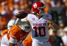 Week 12 College Football Odds Report and Line Moves John Mateer, Oklahoma, college football