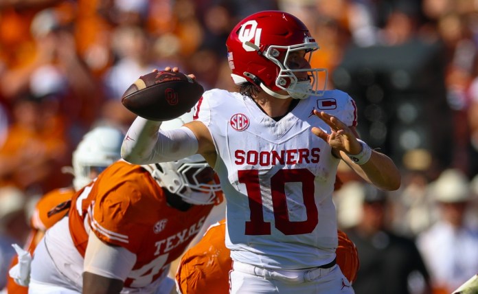 John Mateer, Oklahoma, college football