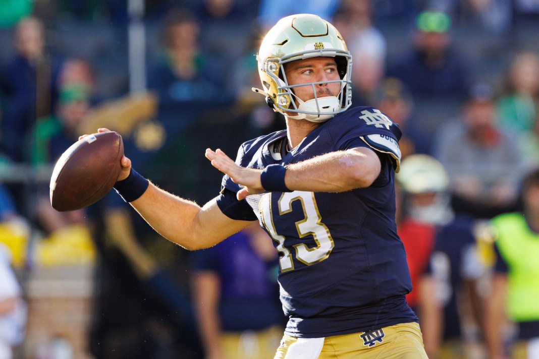 week 8 college football cj carr notre dame usc