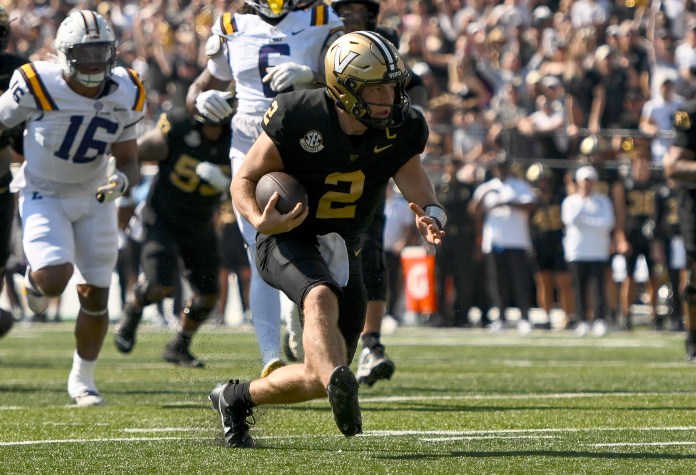 Diego Pavia Vanderbilt Commodores quarterback
