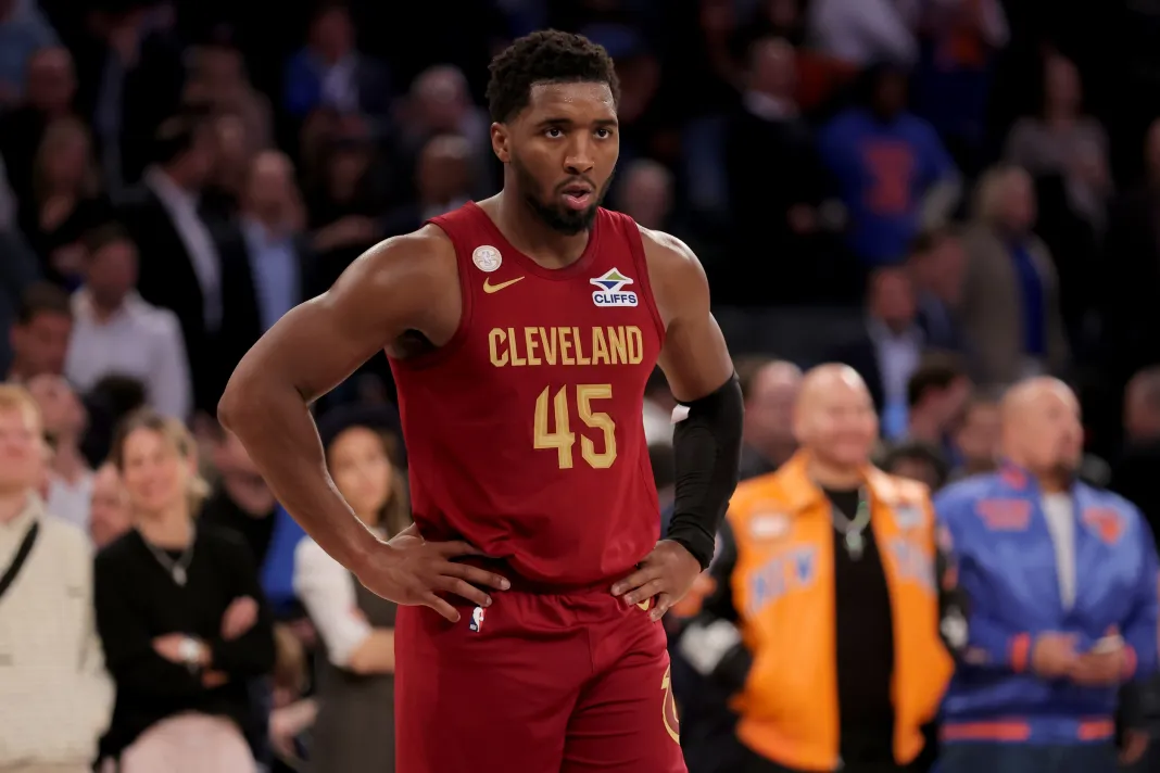 NBA: Cleveland Cavaliers at New York Knicks Donovan Mitchell, Cleveland Cavaliers, NBA