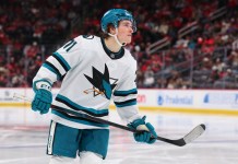 NHL Predictions: Expert Picks on Thursday, April 16 Macklin Celebrini, San Jose Sharks, NHL