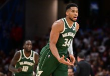 NBA Picks & Predictions Today (Oct. 28): Best Bets on Sides & Totals Bucks star Giannis Antetokounmpo celebrates a made 3 against the Cavaliers during the 2025-26 NBA season.