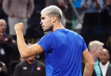ATP Finals Tuesday, November 11: Tennis Best Bets, Predictions, Top Picks Carlos Alcaraz celebrates a big win over Francisco Cerundolo at the 2025 Laver Cup.