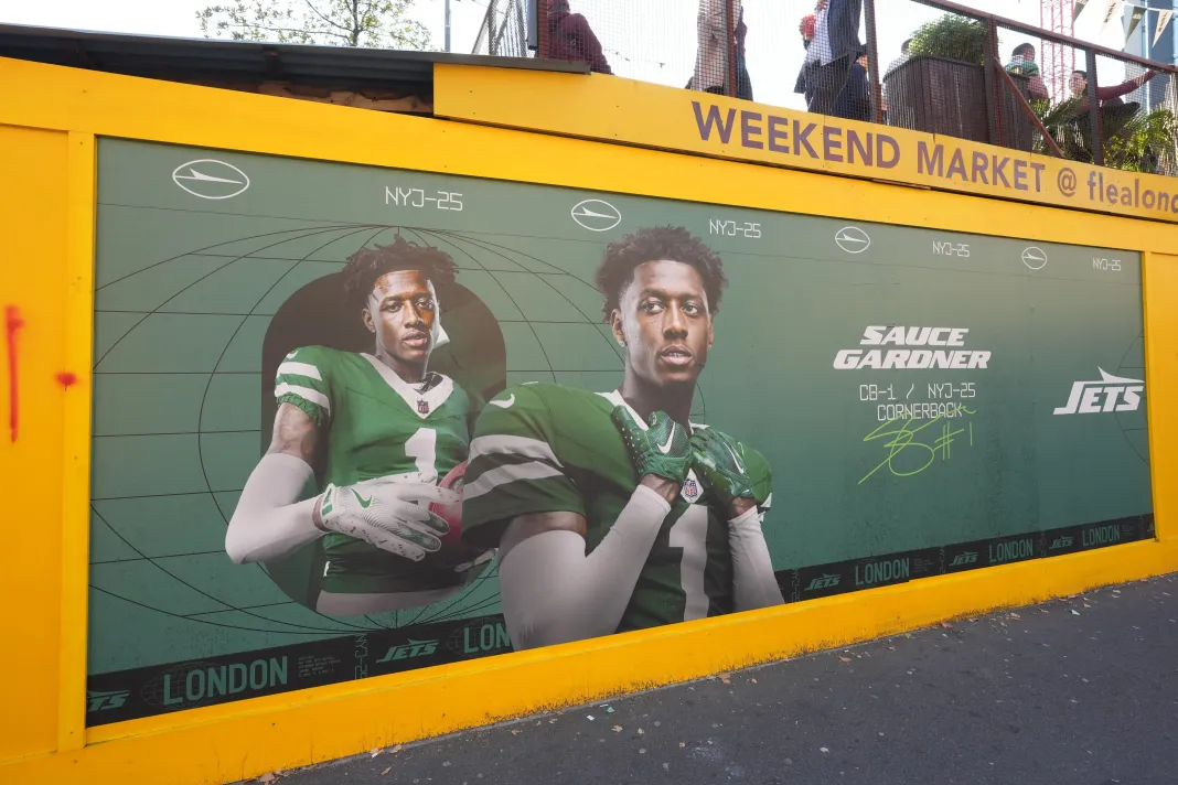 NFL: London City Scenes Sauce Gardner