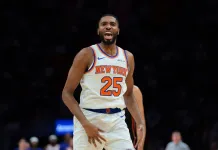 NBA Player Prop Picks Today: Top Prop Bets for Monday, November 3 Knicks wing Mikal Bridges reacts to a play against the Heat during the 2025-26 NBA season.