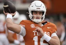 College Football 2025 Results from the Makinen Strength Ratings Arch Manning, Texas, college football