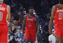 NBA Picks & Predictions Today (Nov. 4): Best Bets on Sides & Totals Pelicans star Zion Williamson reacts to a call against the Thunder during the 2025-26 NBA season.