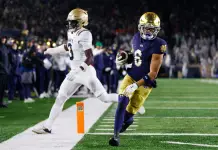 College Football Top Plays Based on Betting Splits, Power Ratings and Trends – Week 12 Jordan Faison Notre Dame wide receiver