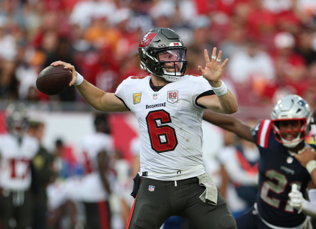 NFL: New England Patriots at Tampa Bay Buccaneers Baker Mayfield, Tampa Bay Buccaneers, NFL