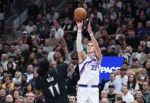 NBA Picks & Predictions Today (Nov. 28): Best Bets on Sides & Totals Jazz superstar Lauri Markkanen takes a shot against the Timberwolves during the 2025-26 NBA season.