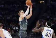 NBA Picks & Predictions Today (Nov. 13): Best Bets on Sides & Totals Jazz star Lauri Markkanen takes a jumper against the Pacers during the 2025-26 NBA season.
