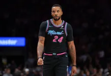 NBA Picks & Predictions Today (Nov. 17): Best Bets on Sides & Totals Heat guard Norman Powell walks against the Cavaliers during the 2025-26 NBA season.