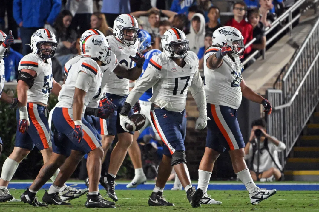 NCAA Football: Virginia at Duke virginia cavaliers week 13 college football power ratings